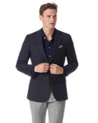  Slim Fit Navy Wool Perfect Wool Blazer Size 40 By Charles Tyrwhitt