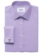 Charles Tyrwhitt Charles Tyrwhitt Extra Slim Fit Non-iron Twill Lilac Cotton Dress Shirt Size 14.5/32