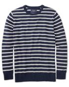 Charles Tyrwhitt Navy And Grey Blue Heather Crew Neck Cotton Sweater Size Large By Charles Tyrwhitt