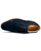 Charles Tyrwhitt Charles Tyrwhitt Navy Parker Suede Toe Cap Brogue Oxford Shoes Size 11.5
