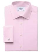 Charles Tyrwhitt Charles Tyrwhitt Classic Fit End-on-end Pink Cotton Dress Shirt Size 15/33