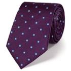 Charles Tyrwhitt Charles Tyrwhitt Classic Purple And Sky Classic Spot Tie