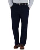  Navy Classic Fit Flat Front Washed Cotton Chino Pants Size W32 L30 By Charles Tyrwhitt