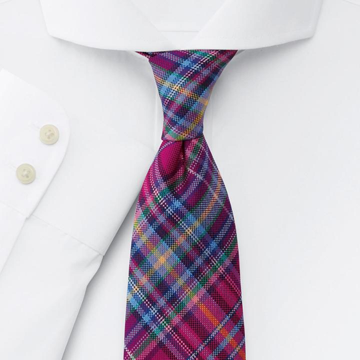 Charles Tyrwhitt Slim Fit Extreme Spread Collar White Cotton Dress Casual Shirt Single Cuff Size 17/34 By Charles Tyrwhitt