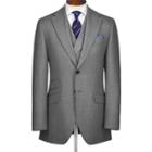 Charles Tyrwhitt Charles Tyrwhitt Silver Grey Classic Fit British Panama Luxury Suit Wool Jacket Size 38