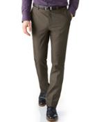 Charles Tyrwhitt Brown Extra Slim Fit Stretch Cavalry Twill Cotton Chino Pants Size W32 L32 By Charles Tyrwhitt