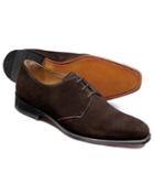 Charles Tyrwhitt Brown Soho Suede Derby Shoes Size 11.5 By Charles Tyrwhitt