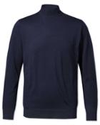  Navy Turtleneck Merino 100percent Merino Wool Sweater Size Large By Charles Tyrwhitt