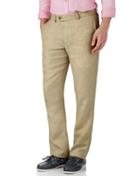 Charles Tyrwhitt Charles Tyrwhitt Stone Slim Fit Linen Tailored Pants Size W30 L30