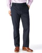 Charles Tyrwhitt Navy Slim Fit Stretch Cavalry Twill Pants Size W30 L30 By Charles Tyrwhitt
