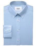 Charles Tyrwhitt Charles Tyrwhitt Slim Fit Button Down Collar Non-iron Twill Sky Blue Cotton Dress Shirt Size 14.5/32