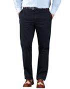 Charles Tyrwhitt Charles Tyrwhitt Navy Slim Fit Flat Front Cotton Chino Pants Size W30 L30