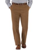 Charles Tyrwhitt Camel Classic Fit Flat Front Non-iron Cotton Chino Pants Size W32 L30 By Charles Tyrwhitt