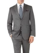 Charles Tyrwhitt Grey Slim Fit Italian Suit Wool Jacket Size 38 By Charles Tyrwhitt