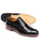 Charles Tyrwhitt Black Eyelet Derby Brogue Shoe Size 11 By Charles Tyrwhitt