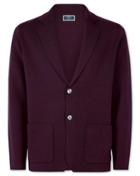  Wine Merino Wool Blazer Size Large By Charles Tyrwhitt