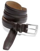  Chocolate Leather Smart Belt Size 32 By Charles Tyrwhitt