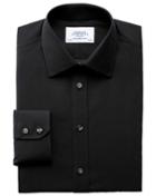 Charles Tyrwhitt Charles Tyrwhitt Classic Fit Non-iron Black Cotton Dress Shirt Size 15/33