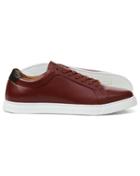  Burgundy Leather Trainers Size 11 By Charles Tyrwhitt