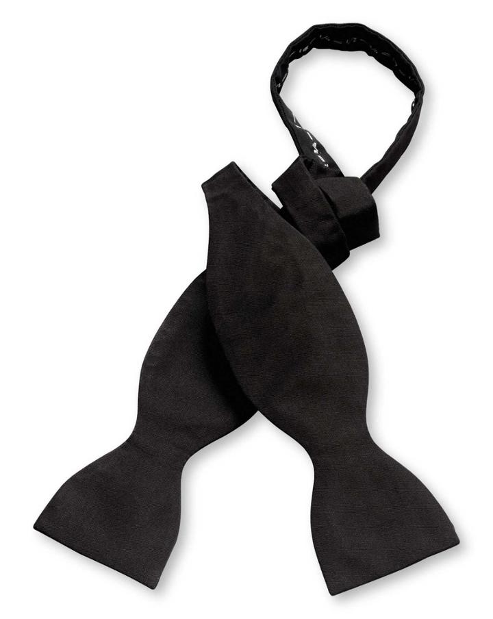  Black Silk Barathea Self-tie Bow Tie By Charles Tyrwhitt