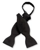  Black Silk Barathea Self-tie Bow Tie By Charles Tyrwhitt