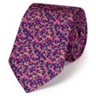 Charles Tyrwhitt Charles Tyrwhitt Luxury Slim Pink Floral Print Tie