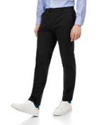  Black Flat Front Non-iron Cotton Chino Pants Size W32 L32 By Charles Tyrwhitt