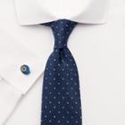 Charles Tyrwhitt Charles Tyrwhitt Royal Blue And White Silk Classic Spot Tie