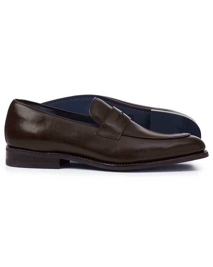  Brown Goodyear Welted Performance Saddle Loafer Size 11.5 By Charles Tyrwhitt