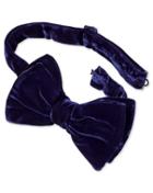 Charles Tyrwhitt Charles Tyrwhitt Navy Cotton Luxury Velvet Ready-tied Bow Tie