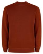  Dark Orange Merino Cashmere Crew Neck Cotton/cashmere Sweater Size Large By Charles Tyrwhitt
