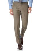  Fawn Slim Fit Twill Business Suit Wool Pants Size W30 L38 By Charles Tyrwhitt