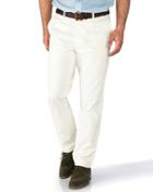  Chalk White Slim Fit Flat Front Washed Cotton Chino Pants Size W30 L30 By Charles Tyrwhitt