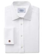 Charles Tyrwhitt Charles Tyrwhitt Slim Fit Non-iron Buckingham Weave White Shirt