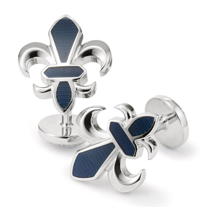 Charles Tyrwhitt Charles Tyrwhitt Enamel Navy Fleur De Lys Cuff Links