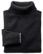 Charles Tyrwhitt Charles Tyrwhitt Charcoal Merino Cotton Roll Neck Wool Sweater Size Xs