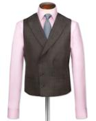 Charles Tyrwhitt Charles Tyrwhitt Brown Check British Panama Luxury Suit Vest