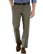 Charles Tyrwhitt Charles Tyrwhitt Olive Extra Slim Fit Flat Front Cotton Chino Pants Size W30 L30