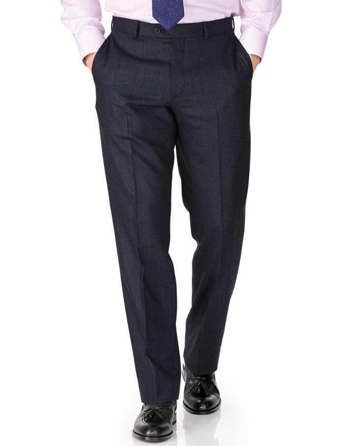 Charles Tyrwhitt Charles Tyrwhitt Indigo Classic Fit Saxony Business Suit Wool Pants Size W32 L32
