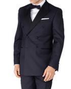 Charles Tyrwhitt Navy Slim Fit Double Breasted Dinner Suit Wool Jacket Size 36 By Charles Tyrwhitt