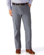 Charles Tyrwhitt Charles Tyrwhitt Blue Classic Fit Prince Of Wales Check Stretch Cotton Tailored Pants Size W32 L30