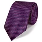 Charles Tyrwhitt Charles Tyrwhitt Classic Navy And Pink Diamond Neat Tie