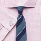 Charles Tyrwhitt Charles Tyrwhitt Blue And Navy Silk Classic Wide Stripe Slim Tie