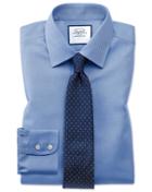 Charles Tyrwhitt Classic Fit Non-iron Royal Panama Blue Cotton Dress Shirt French Cuff Size 15/35 By Charles Tyrwhitt