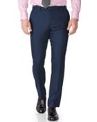 Charles Tyrwhitt Charles Tyrwhitt Blue Slim Fit Saxony Business Suit Wool Pants Size W30 L38