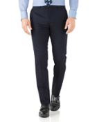  Navy Slim Fit Hairline Business Suit Wool Pants Size W32 L38 By Charles Tyrwhitt