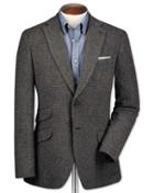 Charles Tyrwhitt Charles Tyrwhitt Slim Fit Grey Luxury Border Tweed Wool Jacket Size 36