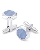  Blue Lace Agate Octagon Luxury Cufflinks By Charles Tyrwhitt