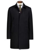 Charles Tyrwhitt Black Cotton Raincotton Coat Size 38 By Charles Tyrwhitt