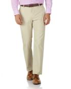 Stone Classic Fit Stretch Cotton Chino Pants Size W32 L30 By Charles Tyrwhitt